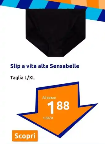 Action Slip a vita alta Sensabelle Taglia L/XL offerta