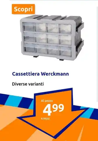Action Cassettiera Werckmann offerta