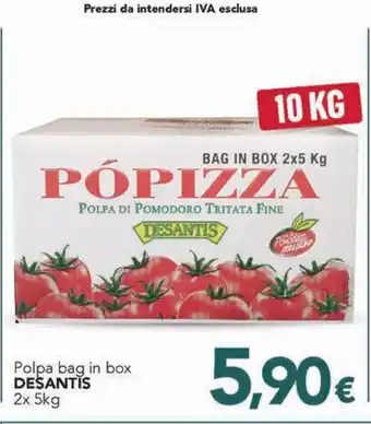 Altasfera Polpa bag in box DESANTIS 2x 5kg offerta