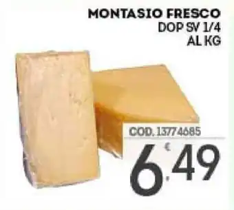 Eurocash Montasio Fresco DOP SV 1/4 offerta
