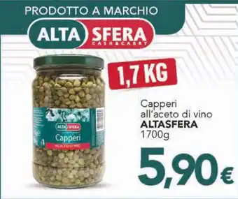 Altasfera Capperi all'aceto di vino ALTASFERA 1700g offerta