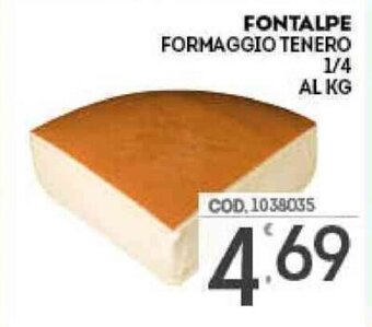 Eurocash Fontalpe Formaggio Tenero 1/4 offerta