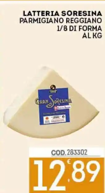 Eurocash Latteria Soresina Parmigiano Reggiano 1/8 Di Forma offerta