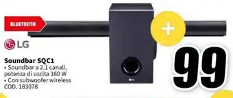 MediaWorld LG Soundbar SQC1 offerta