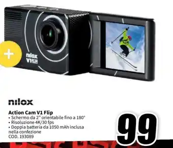 MediaWorld nilox Action Cam V1 Flip offerta