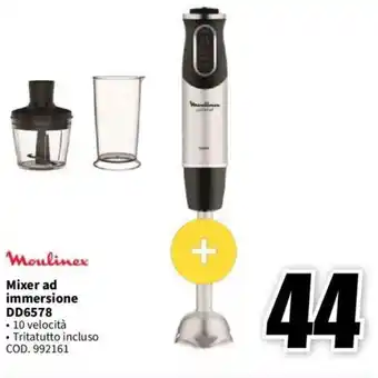 MediaWorld Moulinex Mixer ad immersione DD6578 offerta