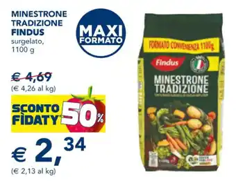 Esselunga MINESTRONE TRADIZIONE FINDUS surgelato, 1100 g offerta
