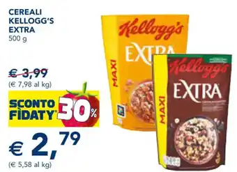 Esselunga CEREALI KELLOGG'S EXTRA 500 g offerta