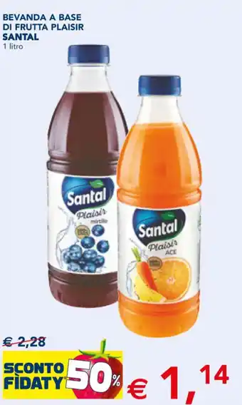 BEVANDA A BASE DI FRUTTA PLAISIR SANTAL 1 litro