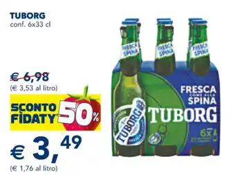 Esselunga TUBORG conf. 6x33 cl offerta