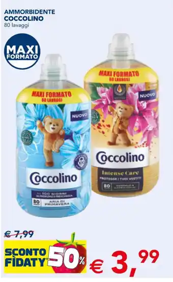 Esselunga AMMORBIDENTE COCCOLINO 80 lavaggi offerta