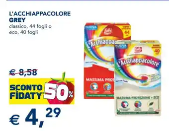 L'ACCHIAPPACOLORE GREY classico, 44 fogli o eco, 40 fogli