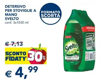 Esselunga DETERSIVO PER STOVIGLIE A MANO SVELTO conf. 3x1030 ml offerta