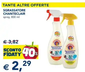 Esselunga SGRASSATORE CHANTECLAIR spray, 800 ml offerta