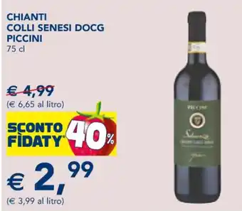 Esselunga CHIANTI COLLI SENESI DOCG PICCINI 75 cl offerta