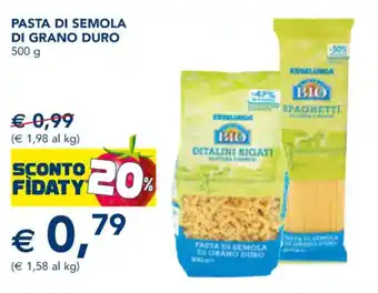 Esselunga PASTA DI SEMOLA DI GRANO DURO 500 g offerta