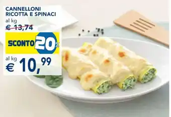 Esselunga CANNELLONI RICOTTA E SPINACI offerta