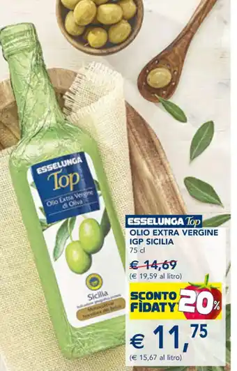 Esselunga OLIO EXTRA VERGINE IGP SICILIA 75 cl offerta