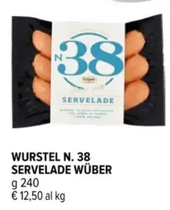 Iperal WURSTEL N. 38 SERVELADE WÜBER g 240 offerta