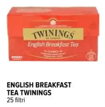 Iperal ENGLISH BREAKFAST TEA TWININGS 25 filtri offerta