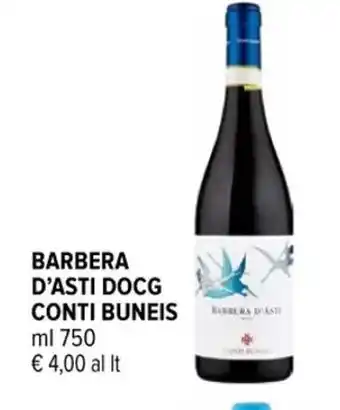 BARBERA D'ASTI DOCG CONTI BUNEIS ml 750