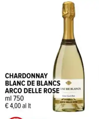 CHARDONNAY BLANC DE BLANCS ARCO DELLE ROSE ml 750