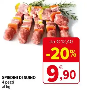 Iperal SPIEDINI DI SUINO 4 pezzi offerta