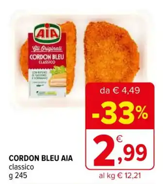 Iperal CORDON BLEU AIA classico g 245 offerta