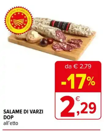 Iperal SALAME DI VARZI DOP all'etto offerta