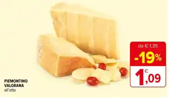 Iperal PIEMONTINO VALGRANA all'etto offerta