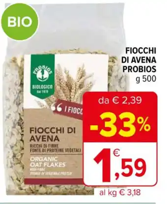 Iperal FIOCCHI DI AVENA PROBIOS g 500 offerta