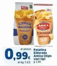 Sigma Patatina Eldorada Amica Chips vari tipi g 130 offerta