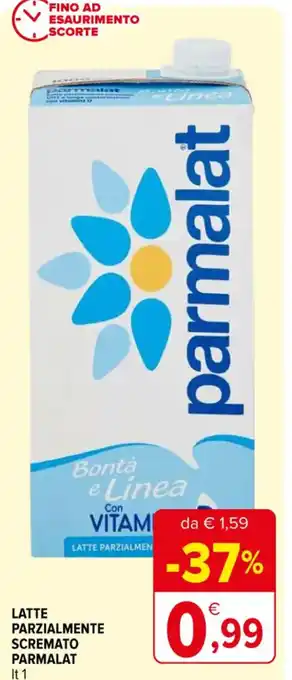 Iperal LATTE PARZIALMENTE SCREMATO PARMALAT 1 lt offerta