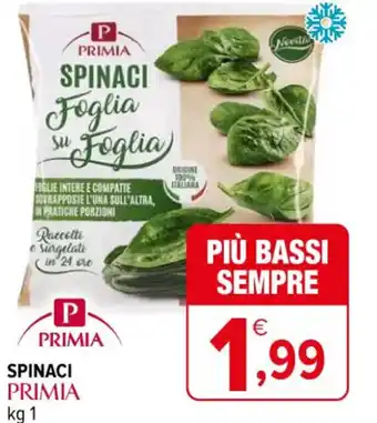 Iperal SPINACI PRIMIA kg 1 offerta