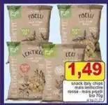 Pewex snack italy chips mais lenticchie rosse - mais piselli bio 70g offerta