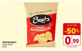 Iperal PATATINE BRETS antica ricetta g 120 offerta