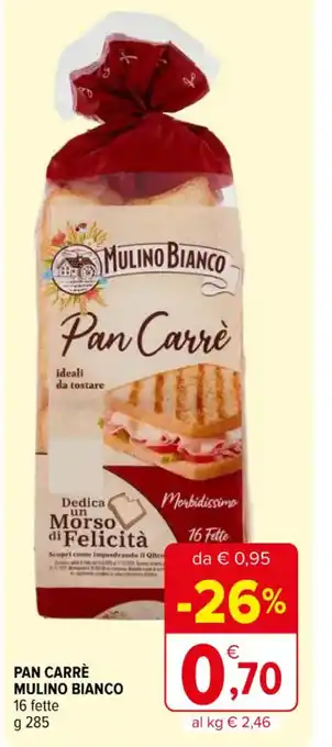 PAN CARRÈ MULINO BIANCO 16 fette g 285