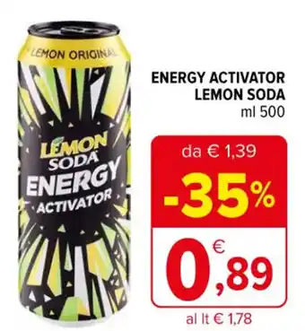 ENERGY ACTIVATOR LEMON SODA ml 500