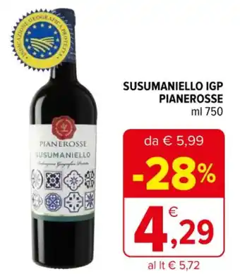 Iperal SUSUMANIELLO IGP PIANEROSSE ml 750 offerta