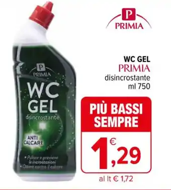 Iperal WC GEL PRIMIA disincrostante ml 750 offerta