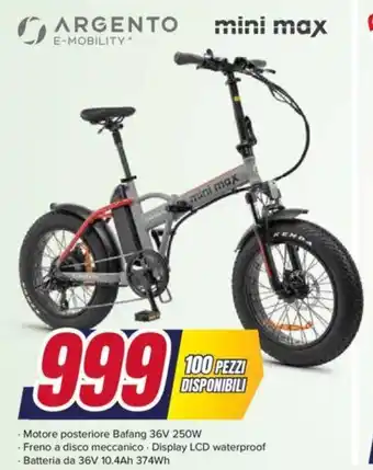 Trony Argento E-MOBILITY" mini max offerta