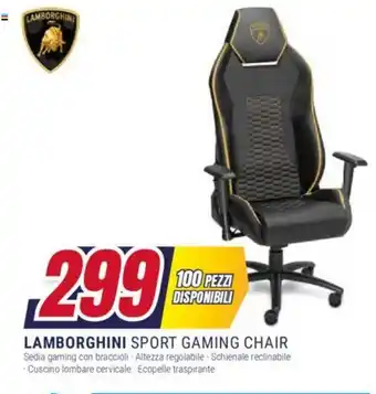 Trony LAMBORGHINI SPORT GAMING CHAIR offerta