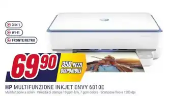 Trony HP MULTIFUNZIONE INKJET ENVY 6010E offerta