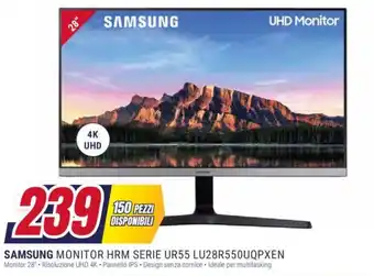 Trony SAMSUNG MONITOR HRM SERIE UR55 LU28R550UQPXEN offerta
