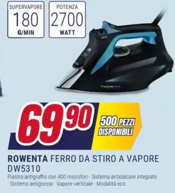 Trony ROWENTA FERRO DA STIRO A VAPORE DW5310 offerta