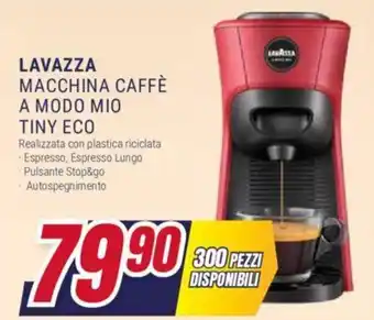 Trony LAVAZZA MACCHINA CAFFÈ A MODO MIO TINY ECO offerta