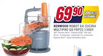 Trony KENWOOD ROBOT DA CUCINA MULTIPRO GO FDP22.130GY offerta