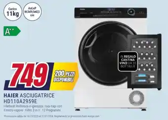 HAIER ASCIUGATRICE HD110A2959E