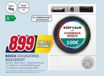 Trony BOSCH ASCIUGATRICE WQG245DOIT offerta