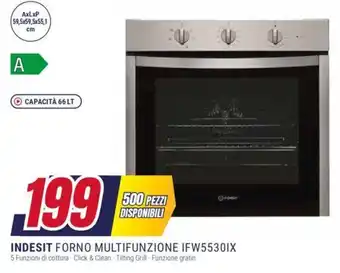 Trony INDESIT FORNO MULTIFUNZIONE IFW55301X offerta
